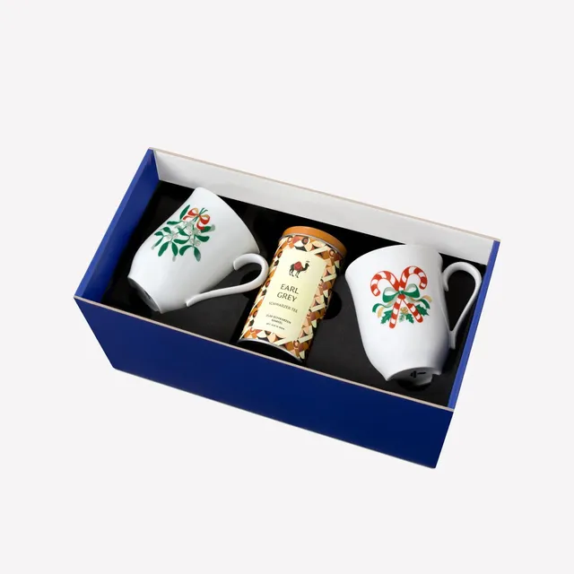 Augarten Cozy Christmas Mug II sada zelená porcelán
