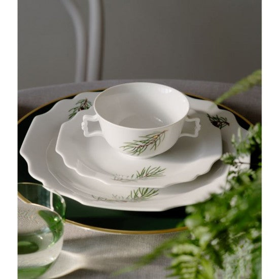 Augarten Belvedere polévkový talíř 25 cm zelený porcelán