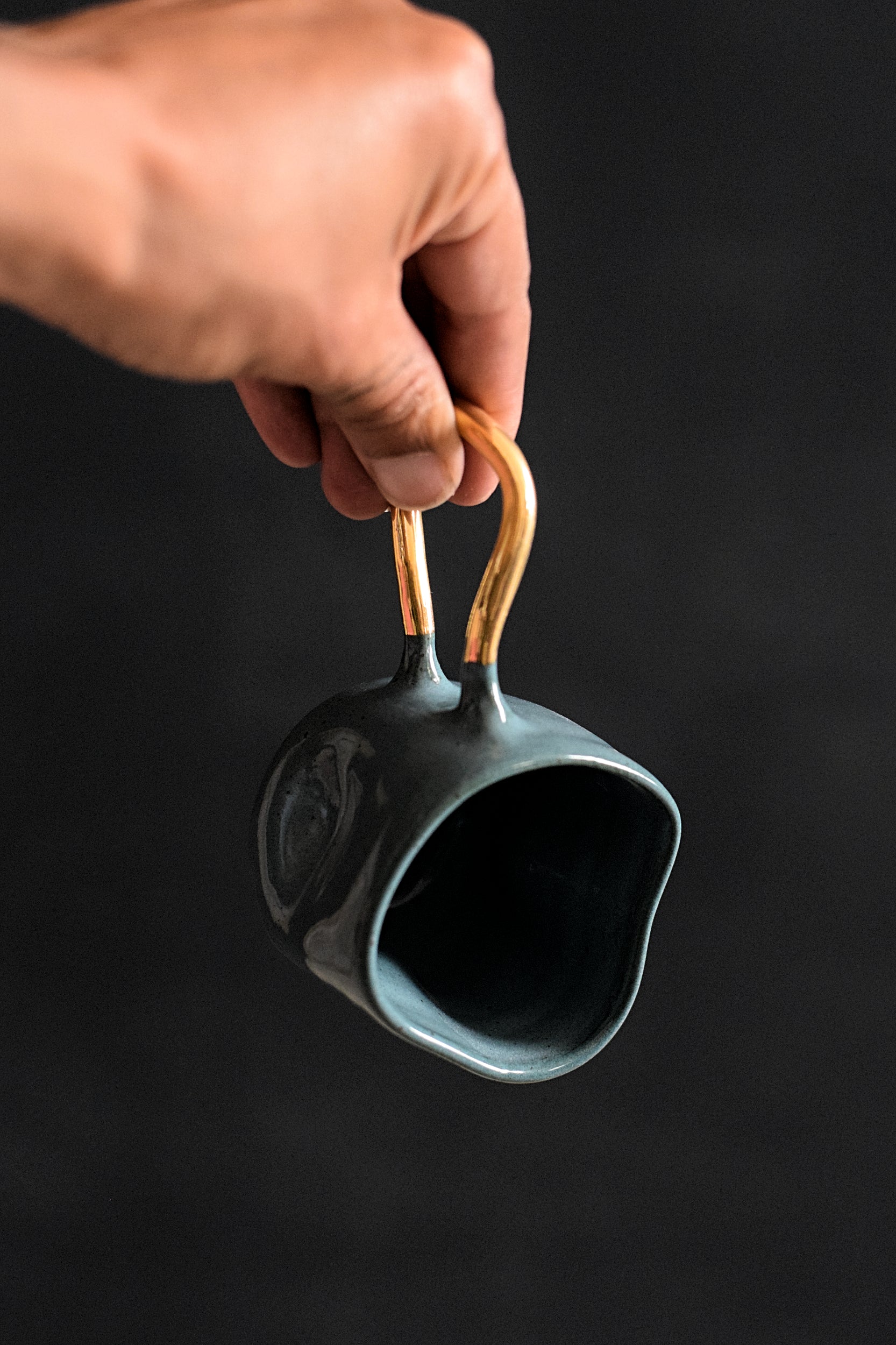 Terra Ceramics Prague Ziggy Forest green espresso šálek 80ml