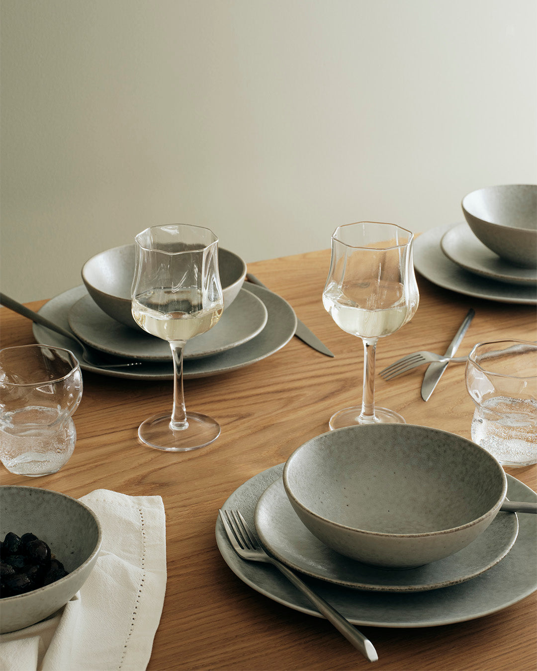 Broste Copenhagen Nordic Marsh jídelní sada pro dva kameninová