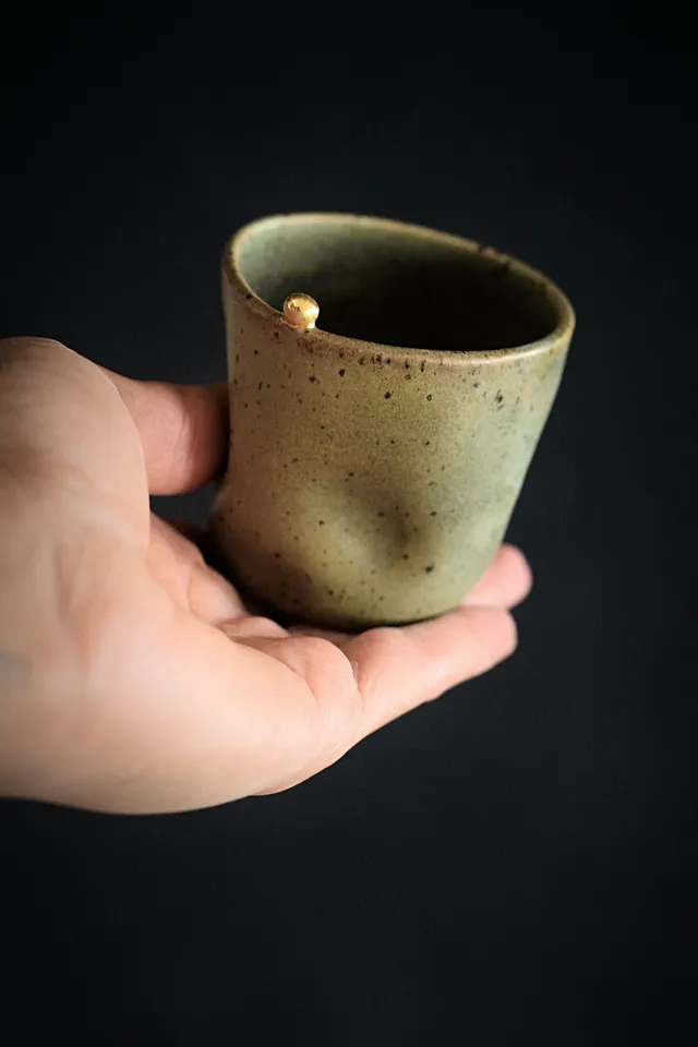 Terra Ceramics Prague ZIGGY espresso šálek 80 ml Moss Green