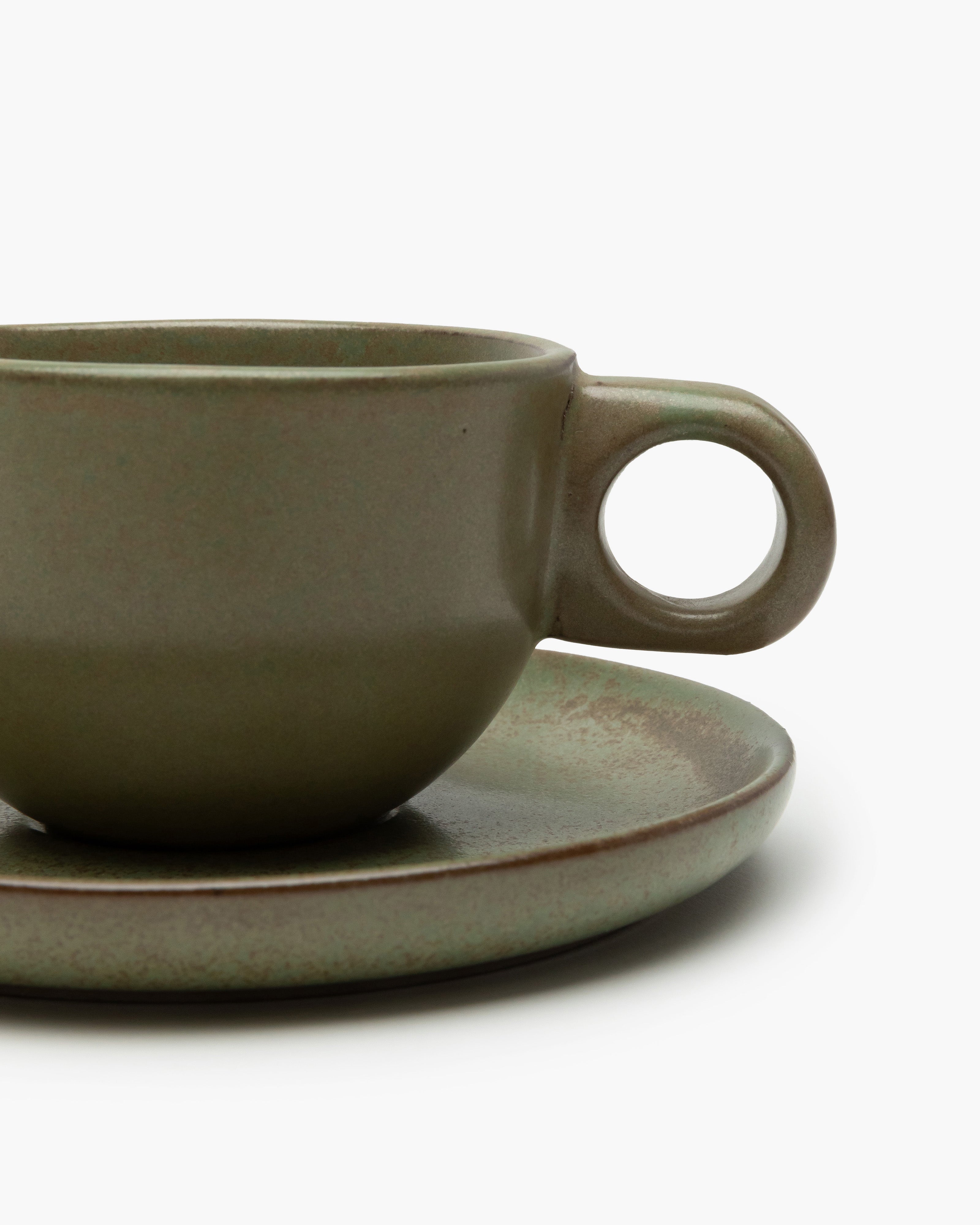 Serax Surface šálek s podšálkem camo green lungo