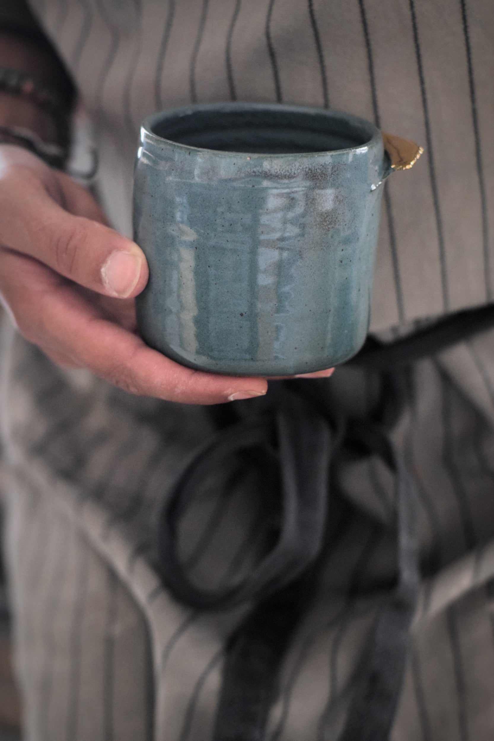 Terra Ceramics Prague Enya Forest Green šálek 250 ml zelený
