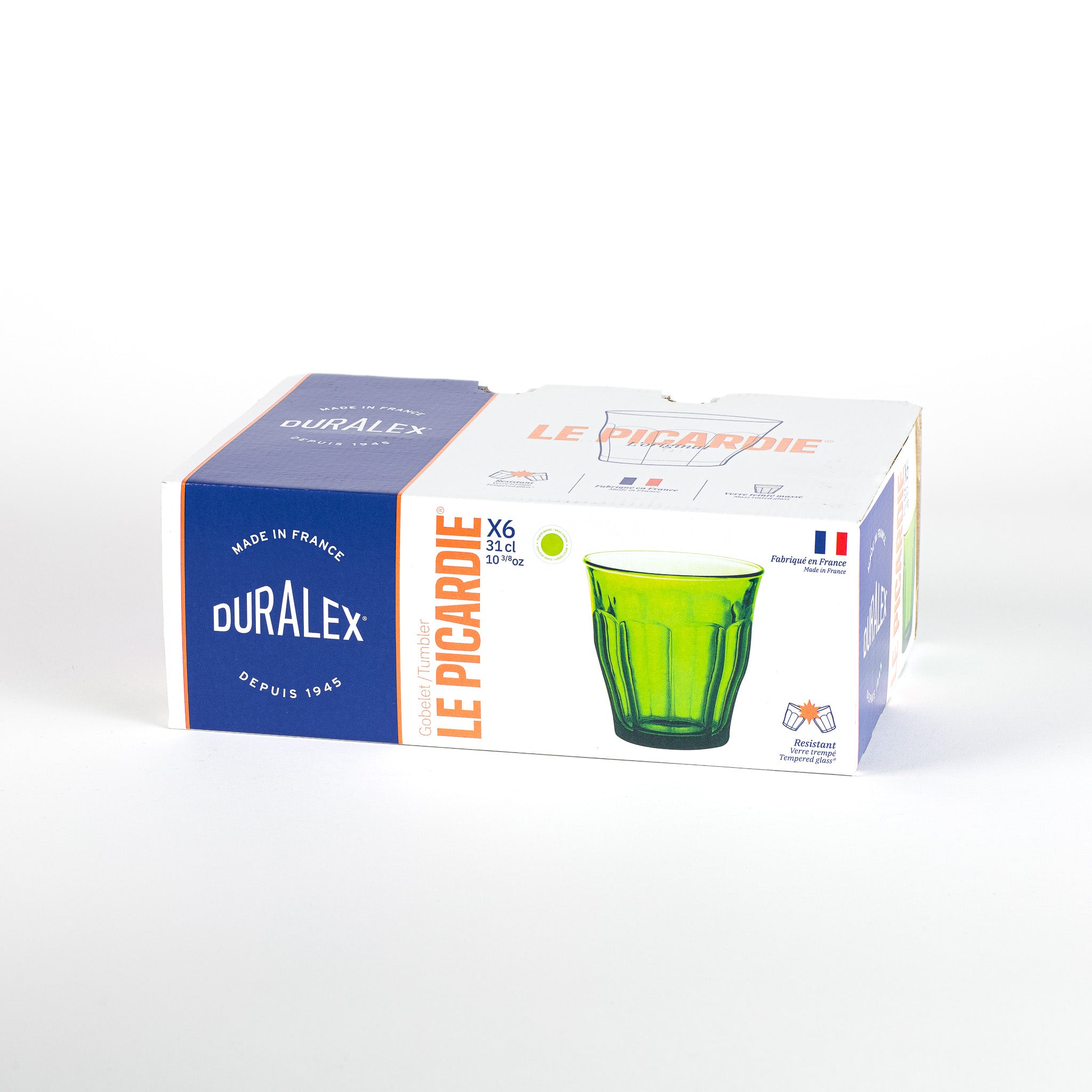 Duralex Picardie sklenice zelené 31 cl 6 ks tvrzené