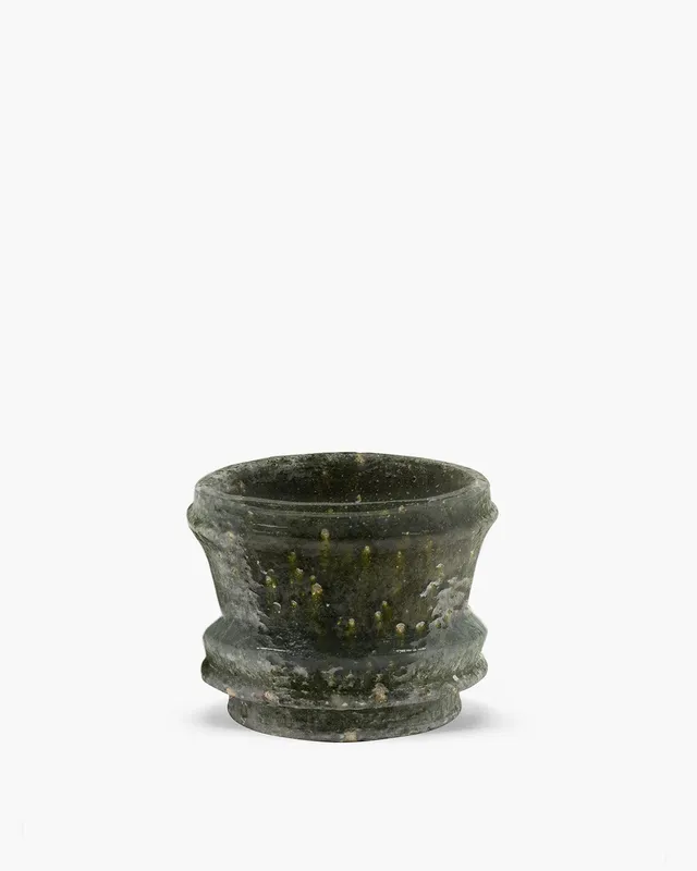 Serax Mesa Planter 01 S květináč tmavě zelený glazovaný