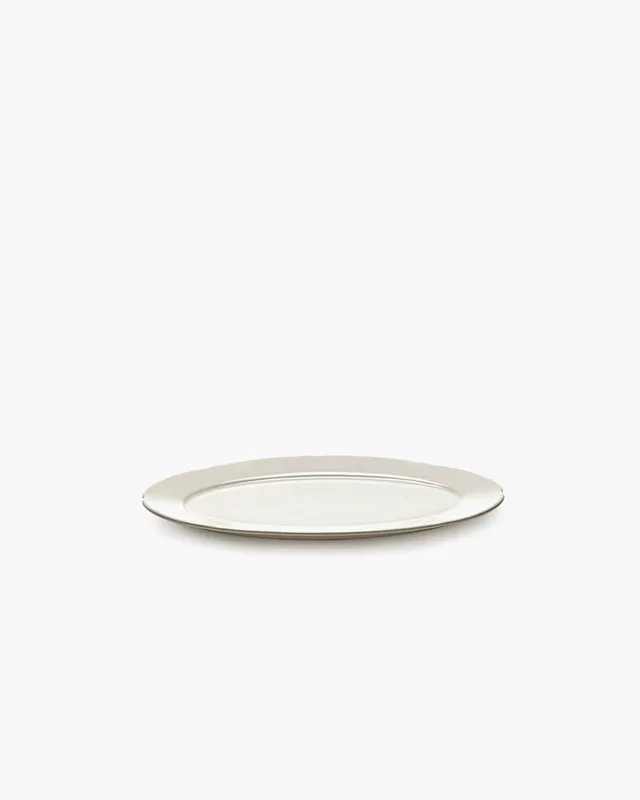 Serax Silhouette oválný talíř S bílý porcelán