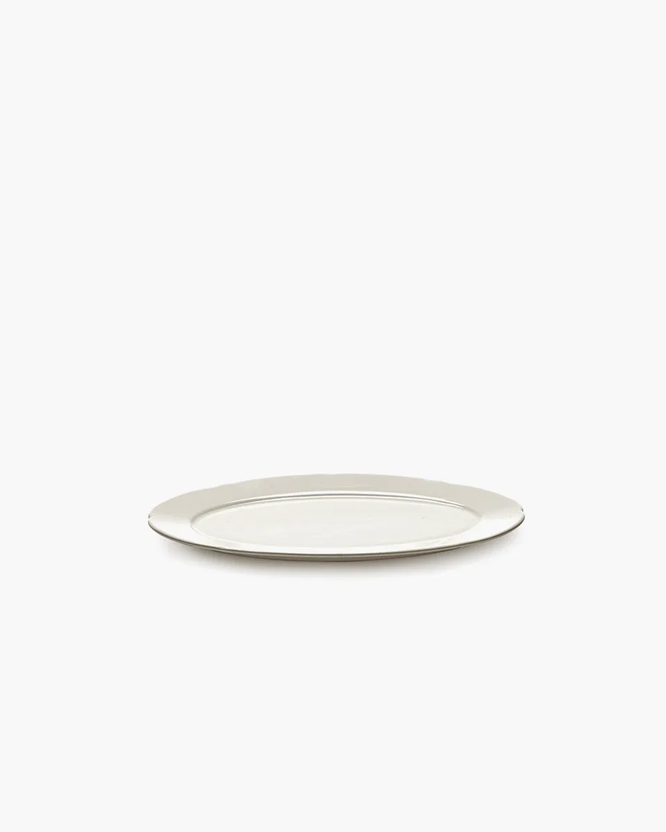 Serax Silhouette oválný talíř S bílý porcelán