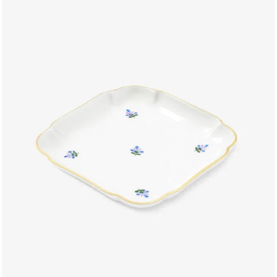 Augarten Rhomboid Dish porcelánová mísa modrá