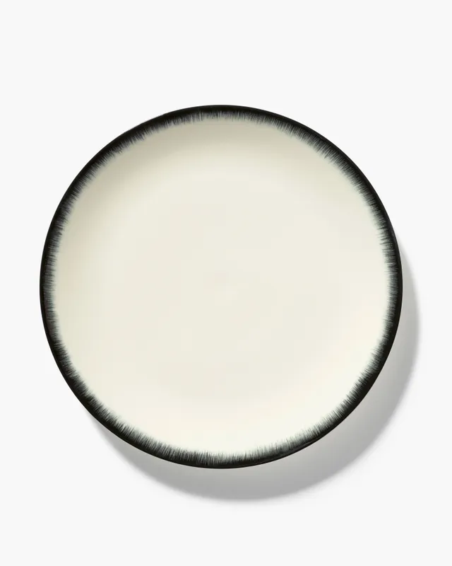 Serax Dé jídelní talíř bílo-černý porcelán varianta 3