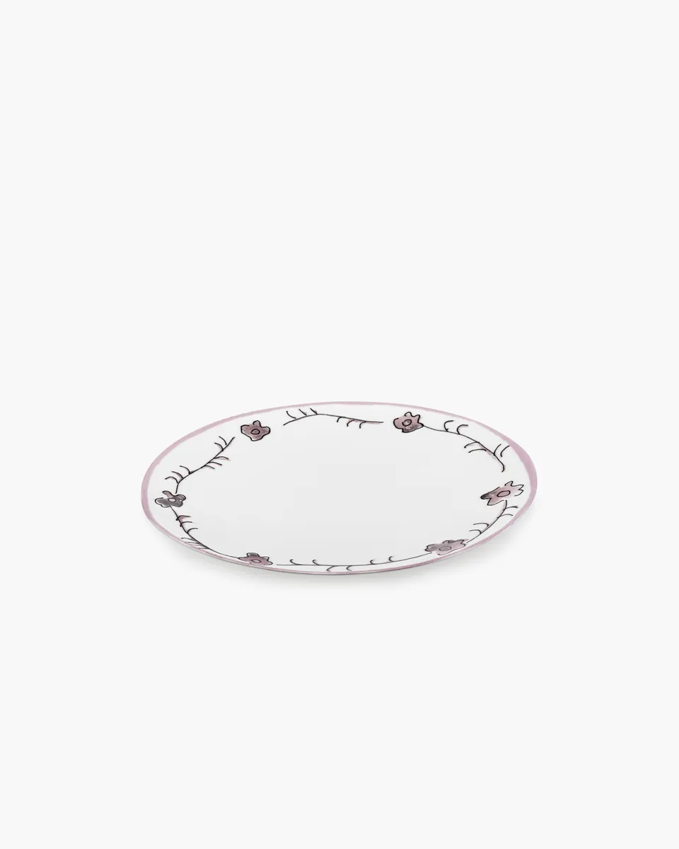 Serax Midnight Flowers talíř Dark viola porcelán