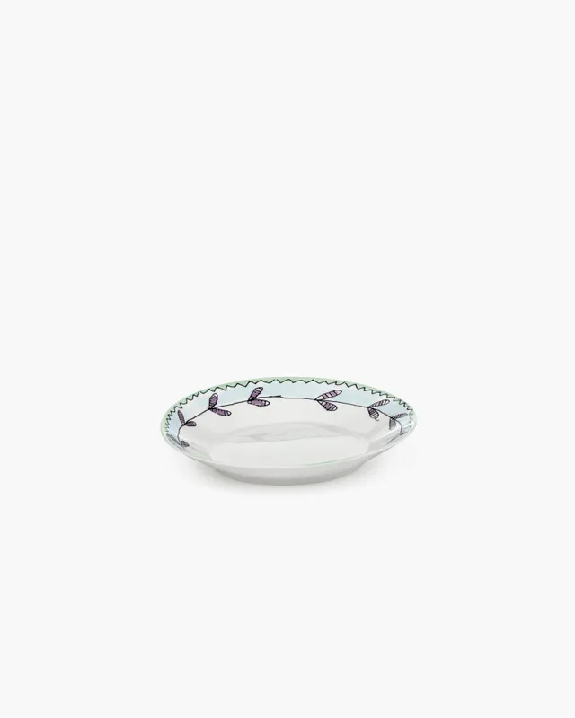 Serax Midnight Flowers Blossom milk hluboký talíř S porcelán