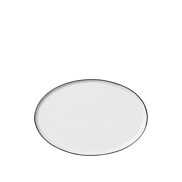Broste Copenhagen Salt Plate talíř oválný keramický