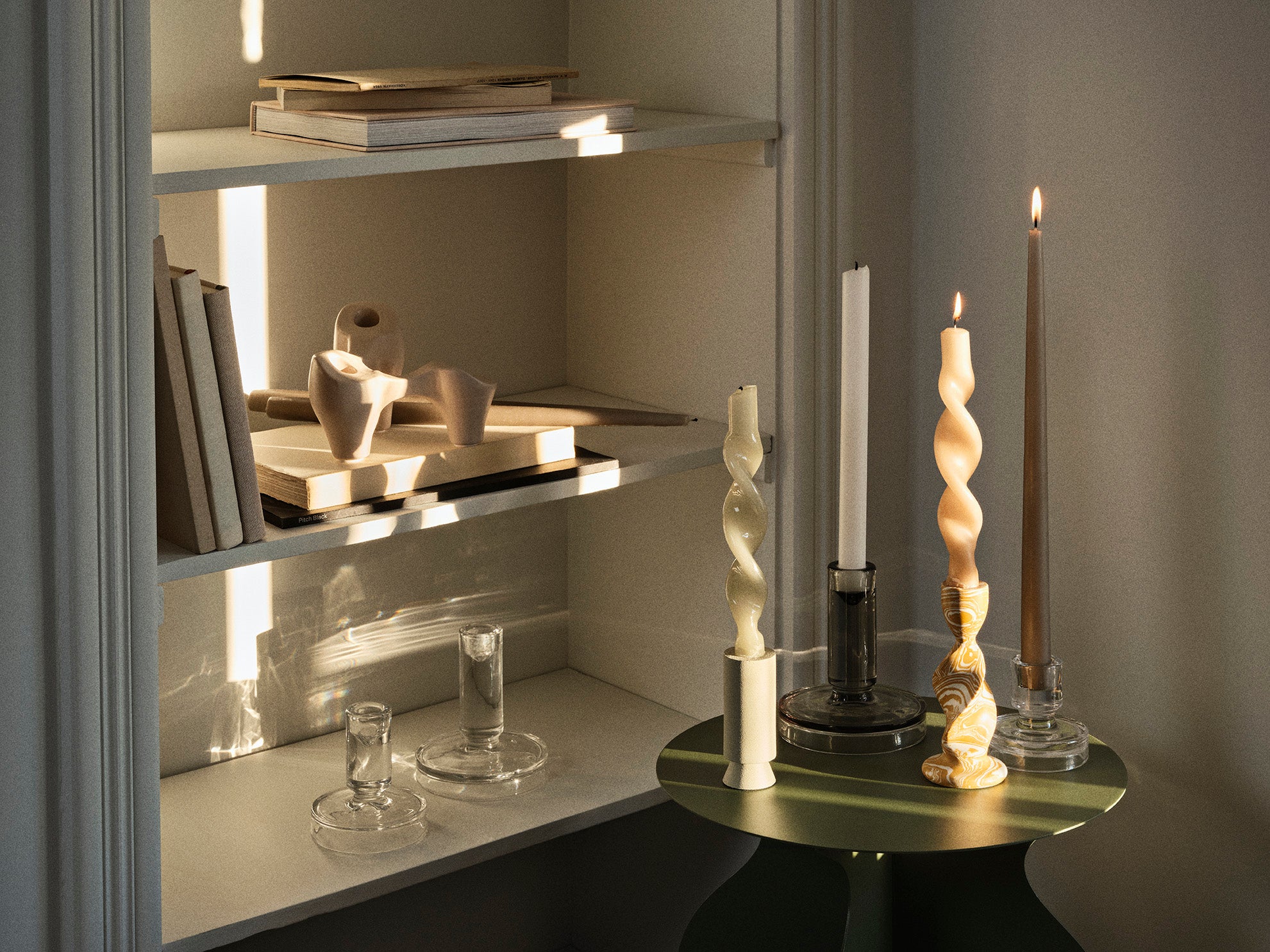 Broste Copenhagen Rustic Taper Candle svíčka kónická
