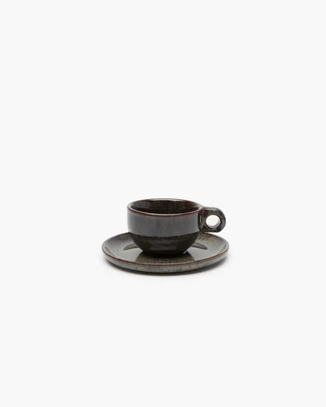 Serax Surface cappuccino šálek s podšálkem indi grey