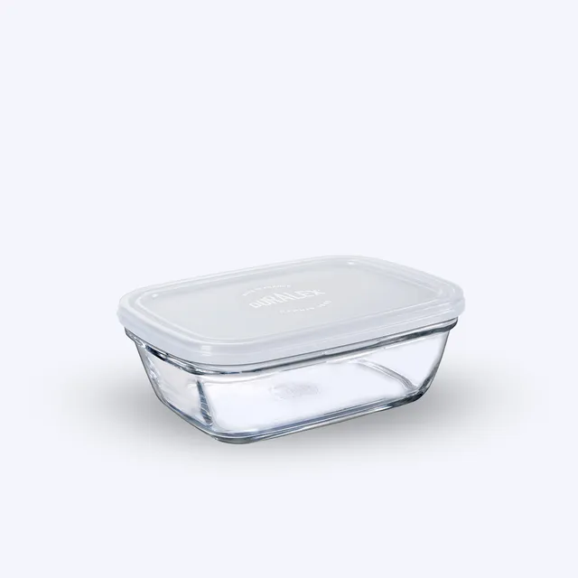 Duralex Freshbox skleněná dóza na potraviny 1,1 l bílá