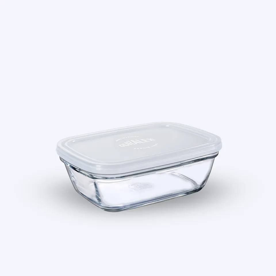 Duralex Freshbox skleněná dóza na potraviny 1,1 l bílá