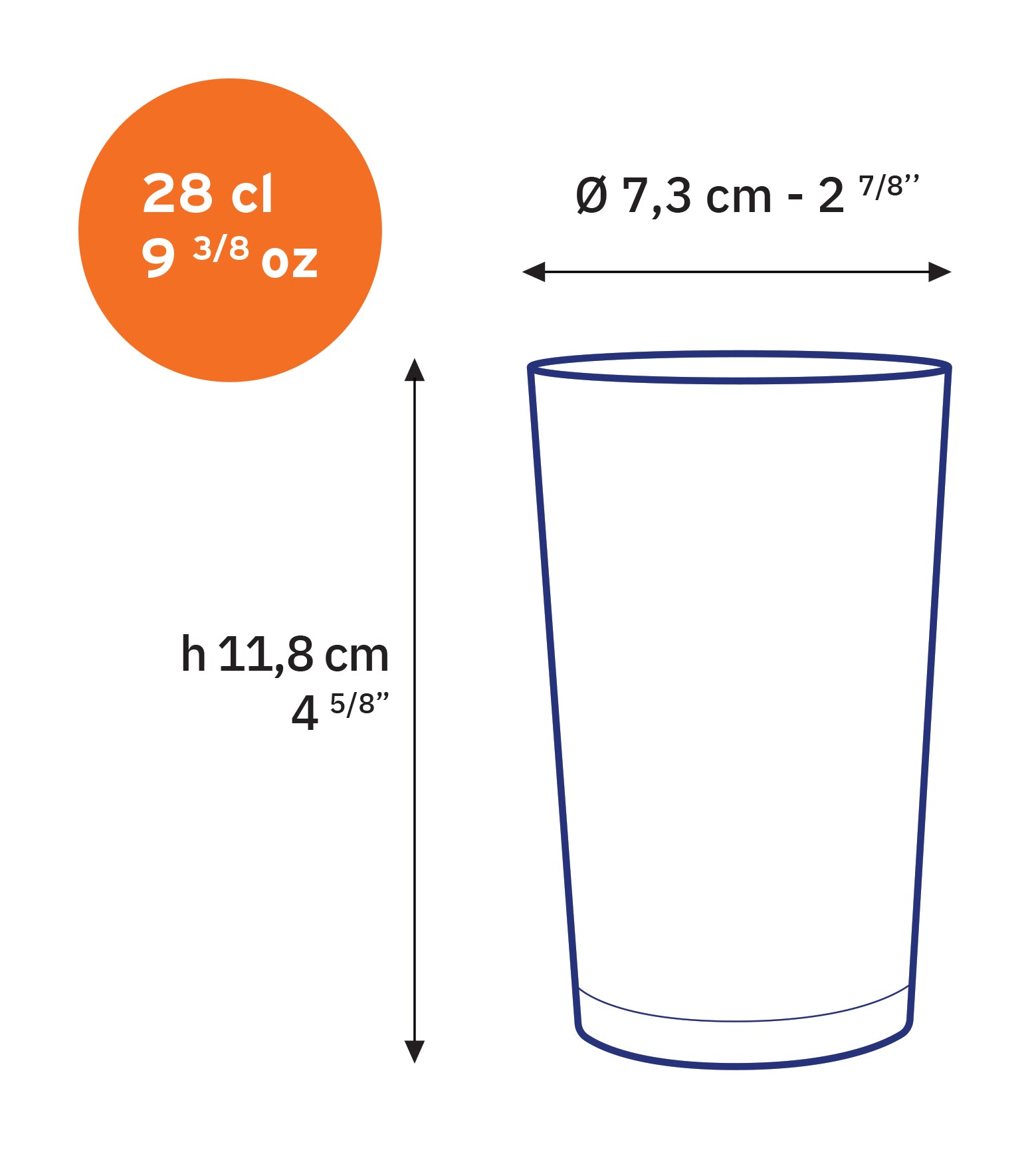 Duralex Unie sklenice 28 cl čirá 6 ks tvrzené sklo