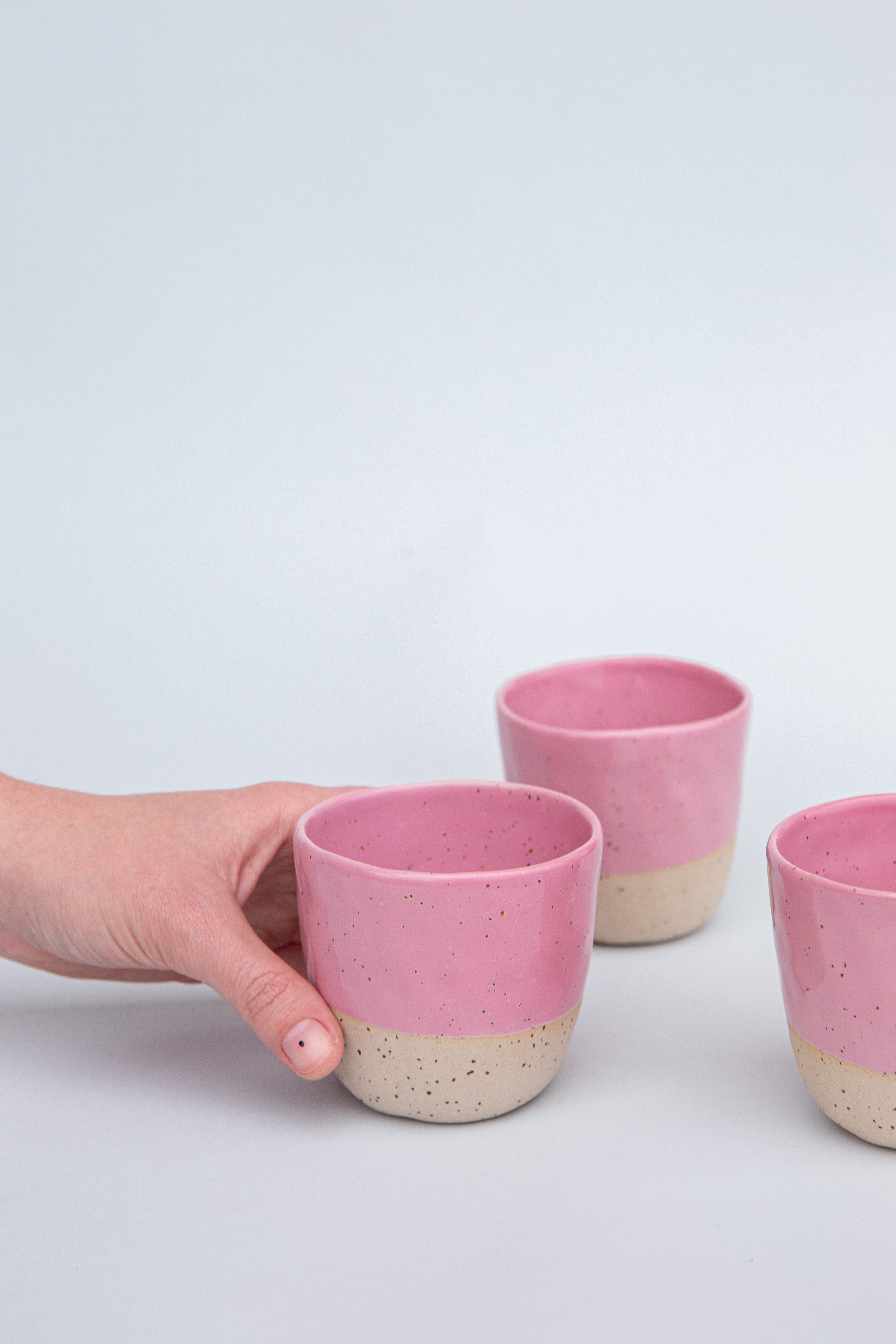 Engoba Milkshake hrnek 215 ml růžová keramika