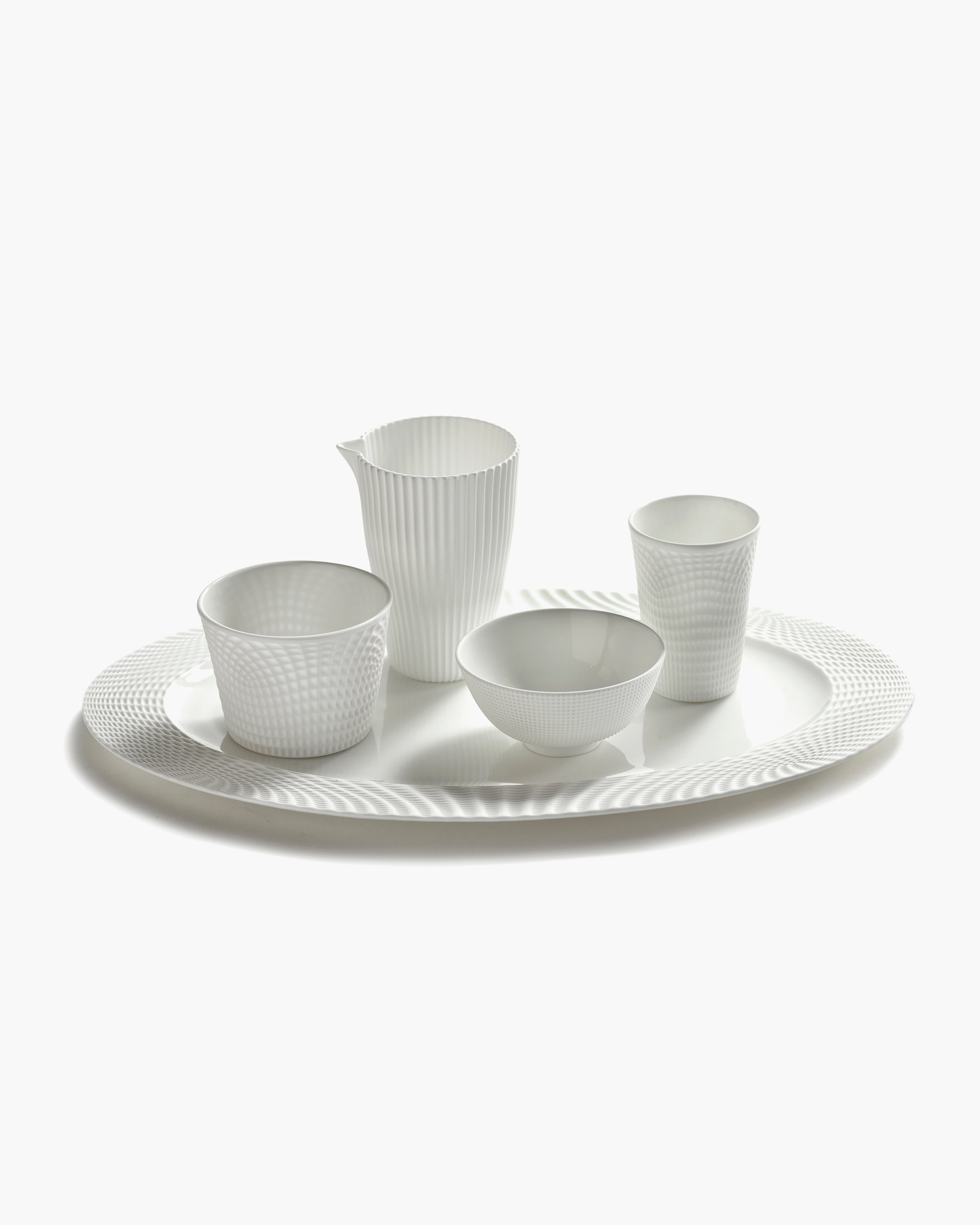 Serax Nido oválný talíř bílý porcelánový