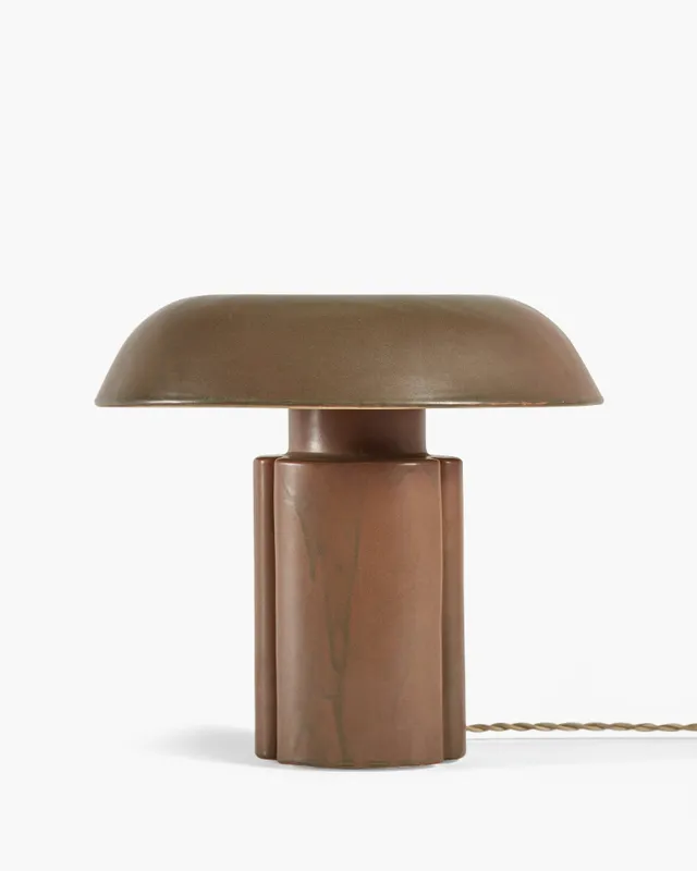 Serax Terres de Rêves Oliver stolní lampa hnědá kamenina