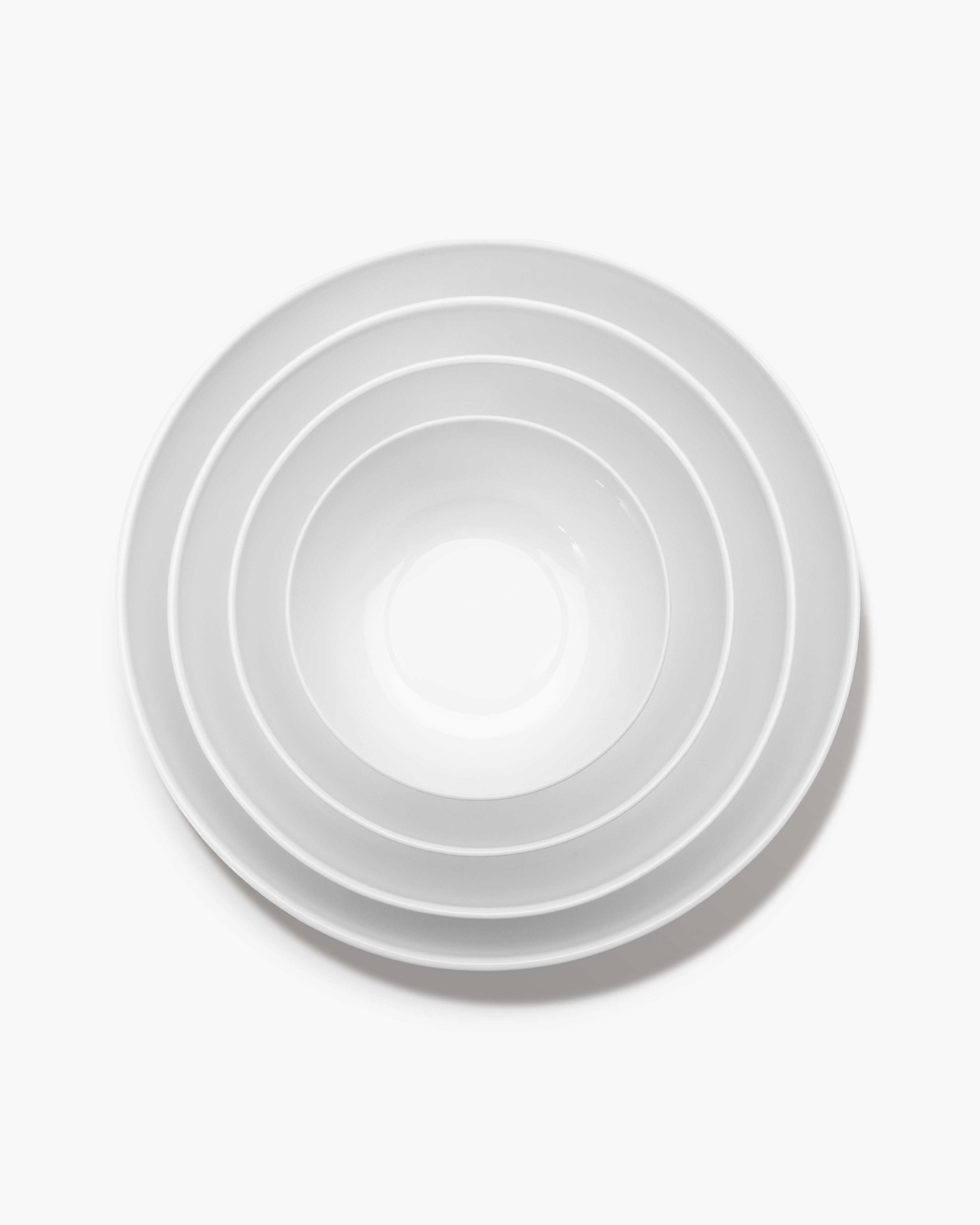 Serax Base miska nízká L bílá kostní porcelán