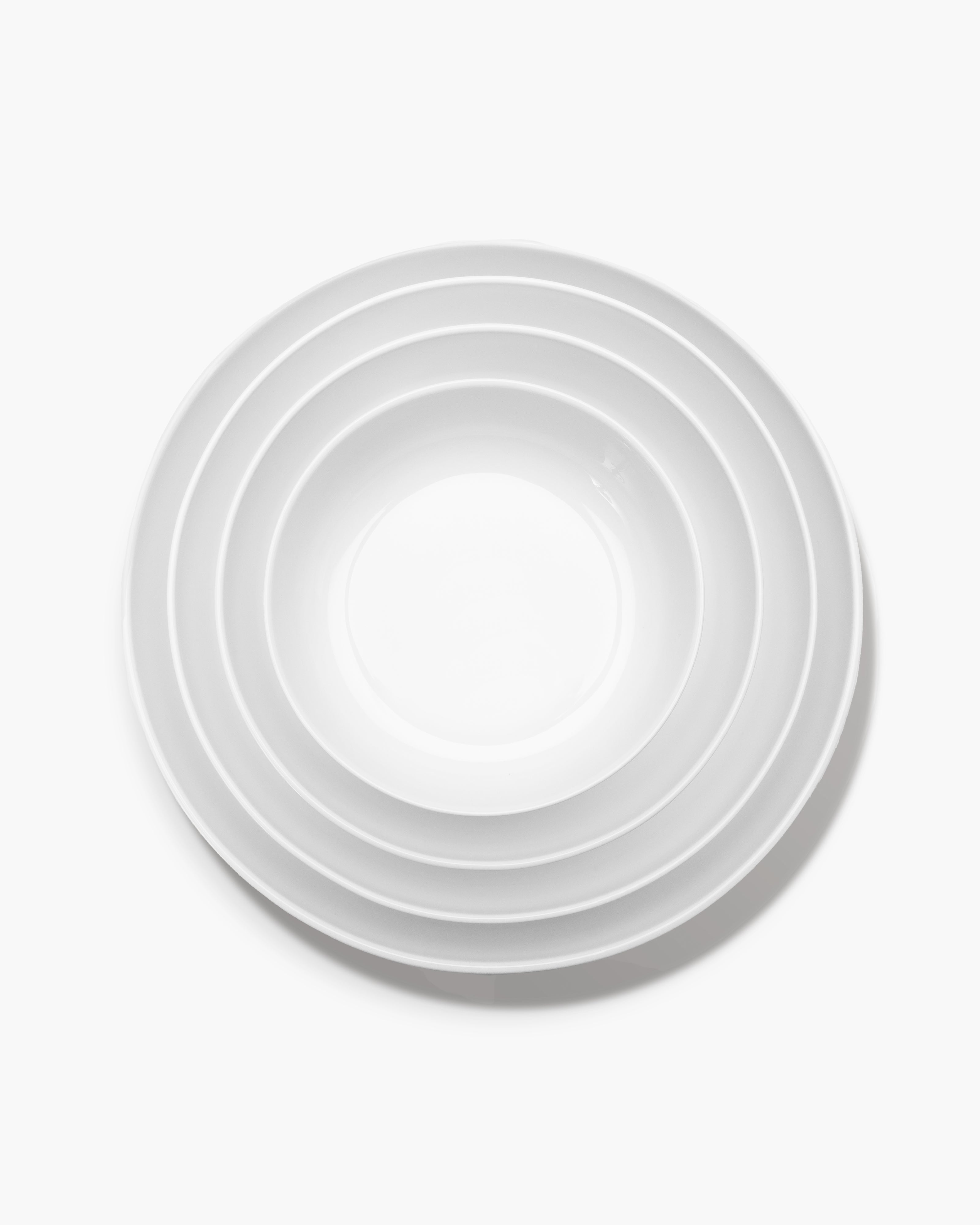 Serax Base S hluboký talíř bílý kostní porcelán