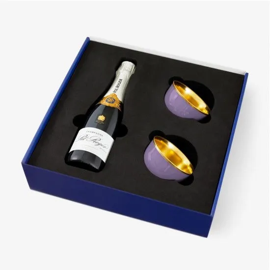 Augarten Gift Set misky na šampaňské zlatý dekor