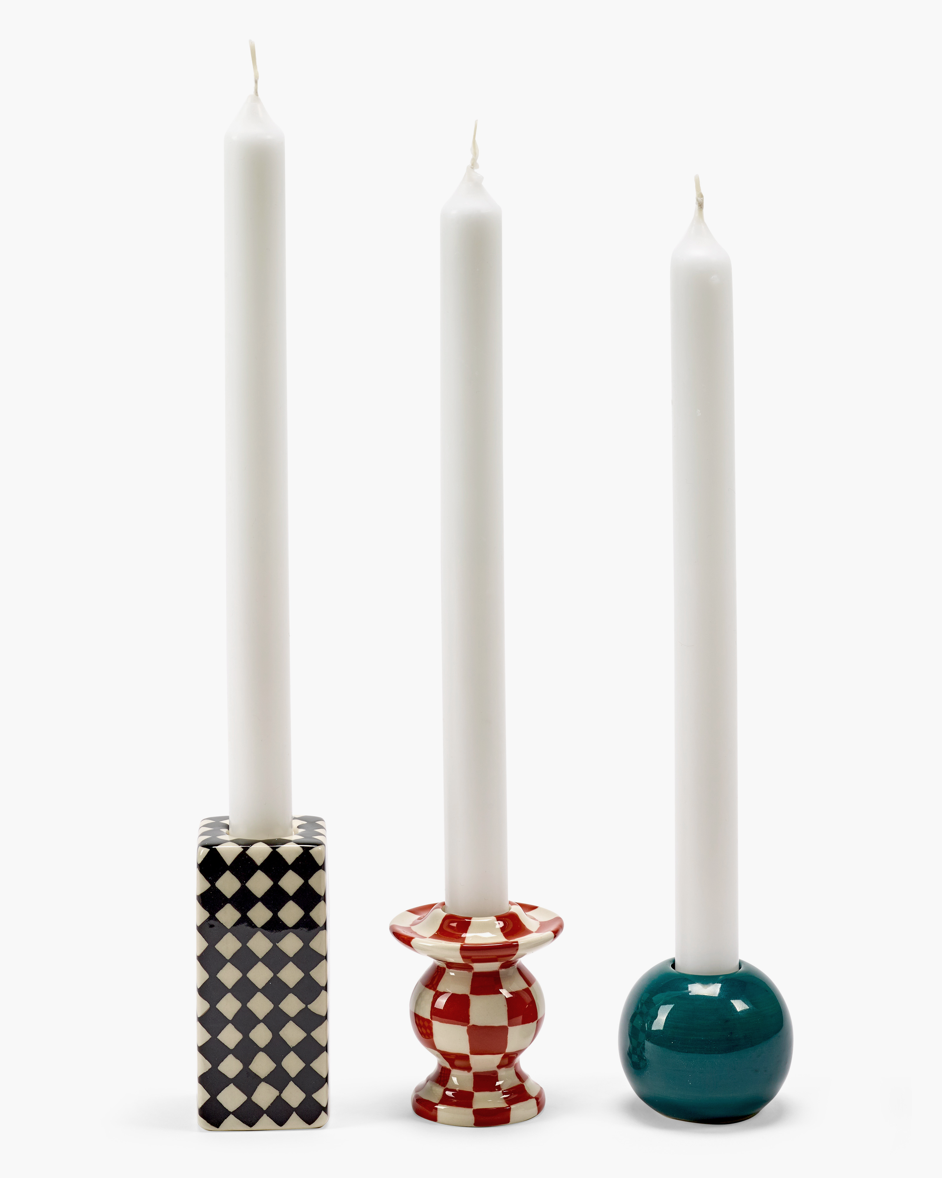 Serax Les Objets Mouleversants svícen sada 3ks Chessboard