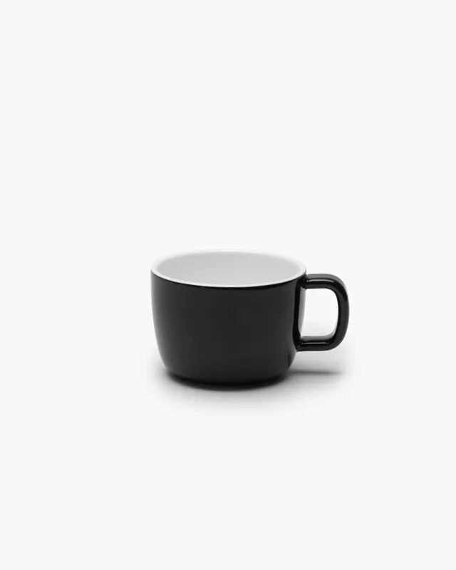 Serax Passe-Partout šálek na cappuccino černý glazovaný