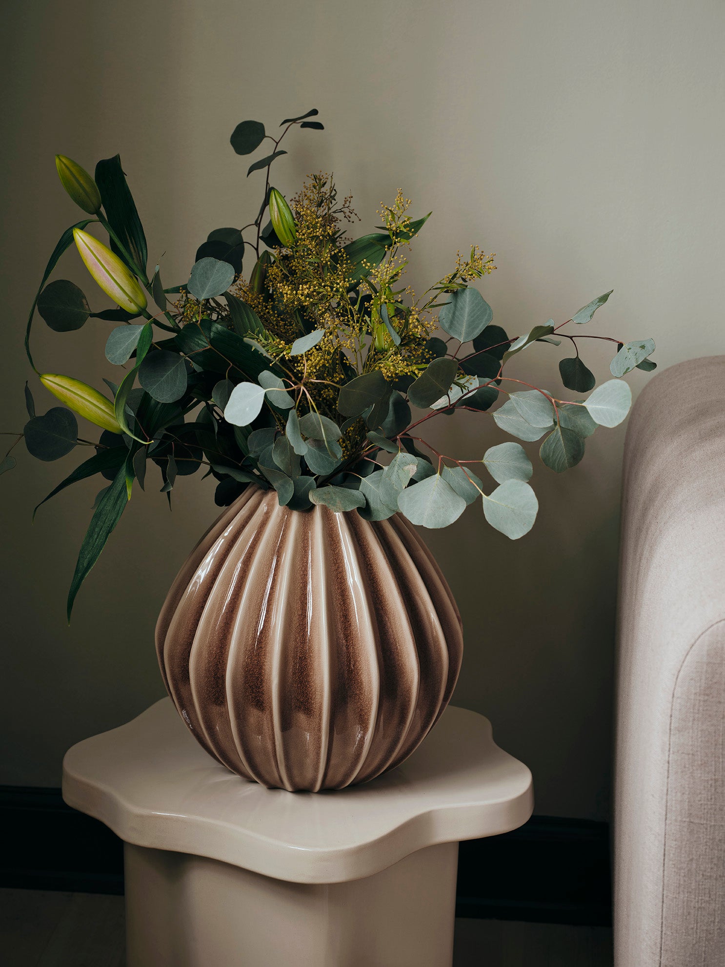 Broste Copenhagen Wide Vase L váza keramická velká