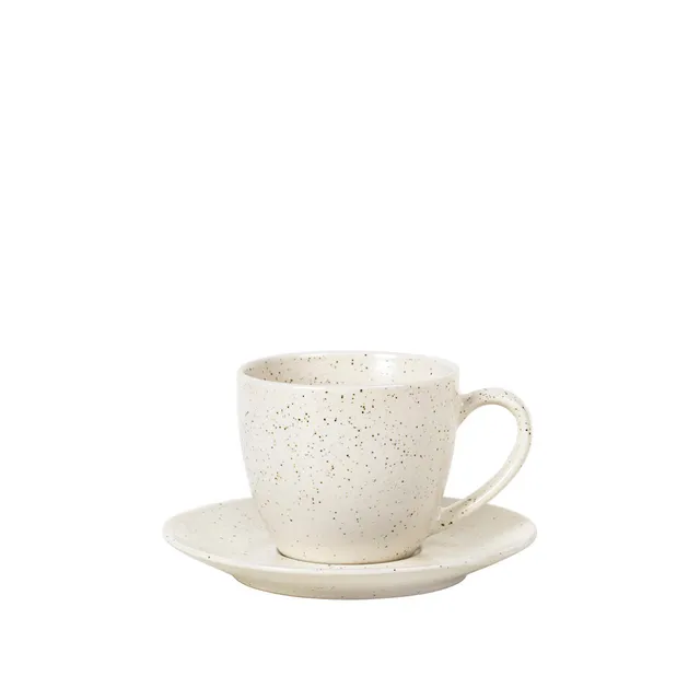 Broste Copenhagen Nordic Vanilla šálek s podšálkem vanilkový