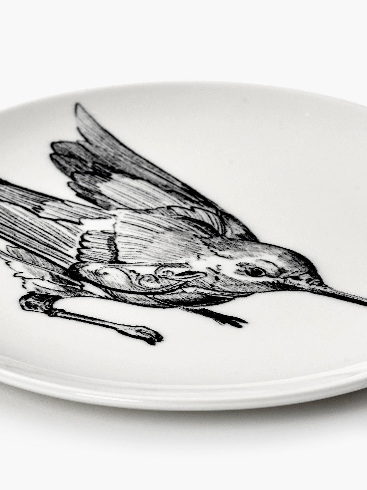 Serax Unity talíř na chléb hummingbird bílý porcelán