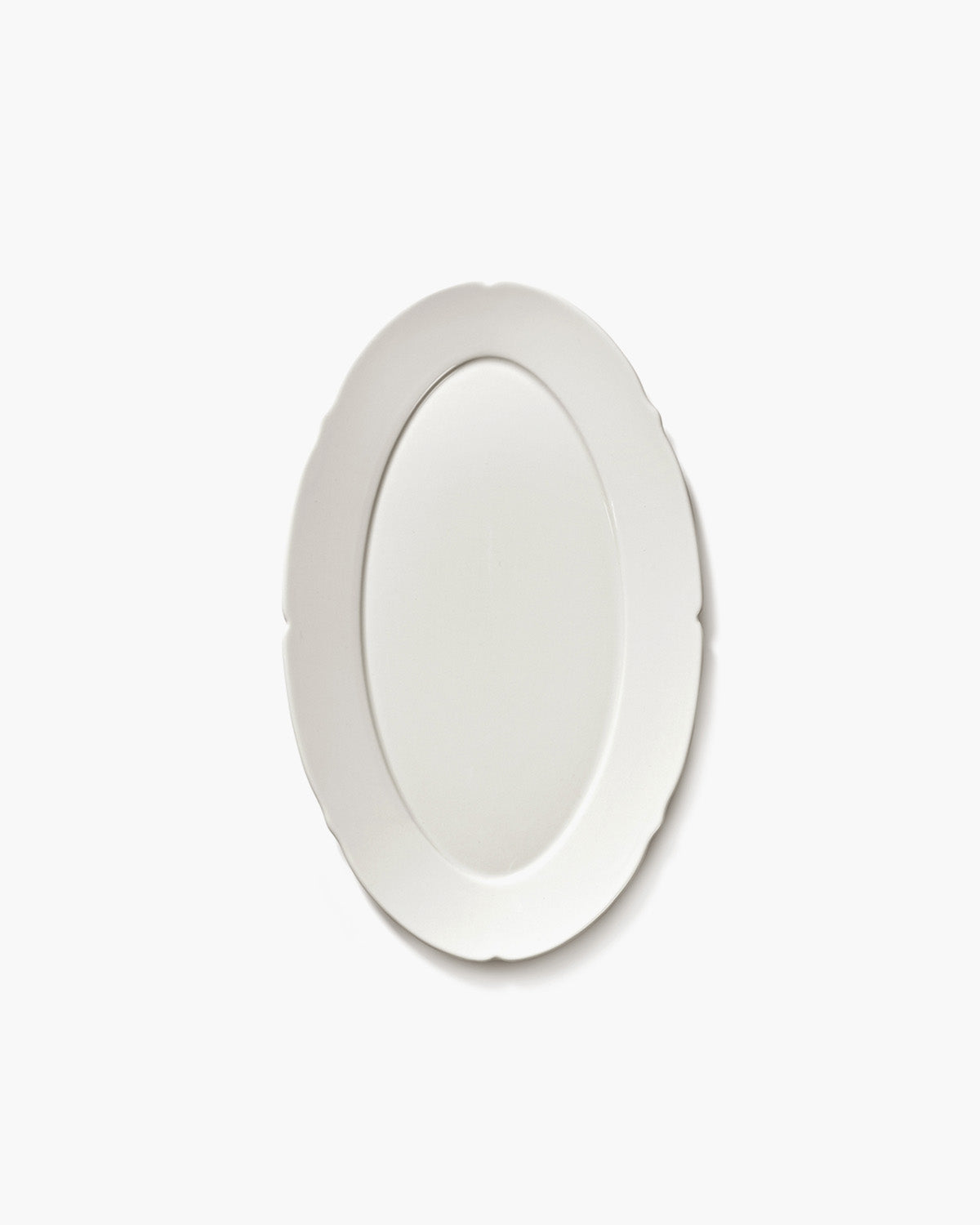 Serax Silhouette oválný talíř M bílý porcelán