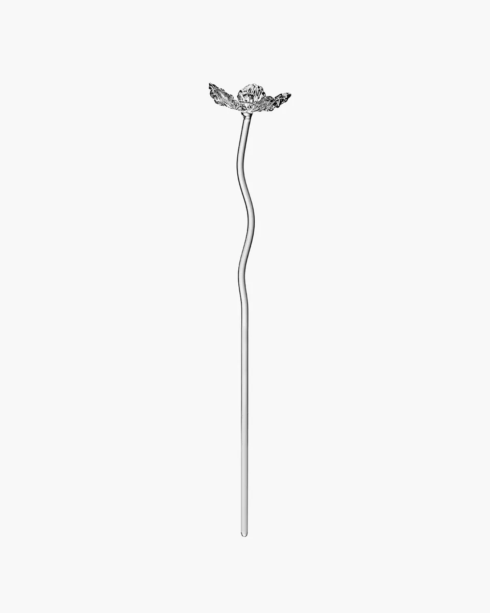 Serax Josephine Poppy 02 květina transparent sklo