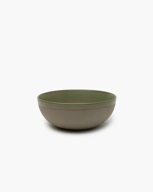 Serax Surface Serving Bowl L mísa zelená camo reaktivní