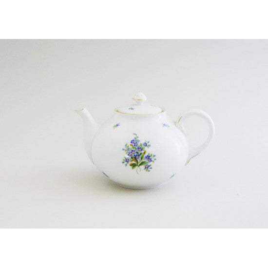 Augarten Schubert porcelánová konvice na čaj bílá