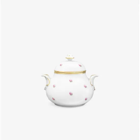 Augarten Schubert cukřenka bílá porcelánová