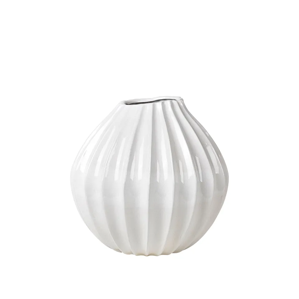 Broste Copenhagen Wide Vase XL váza kameninová velká