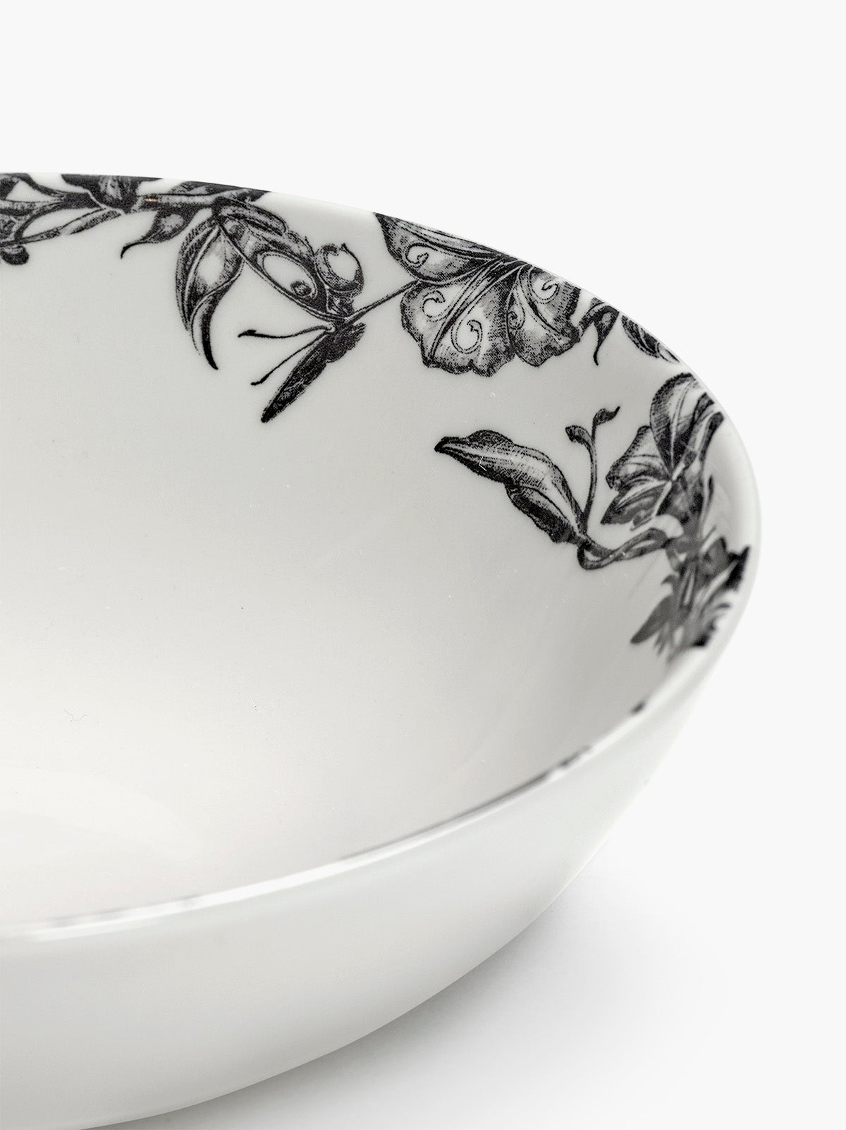 Serax Unity Bowl Low S porcelánová miska bílo-černá