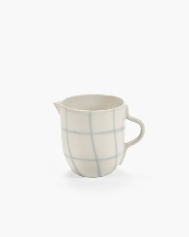 Serax Zuma mléčenka bílá porcelánová Bauhaus vzor