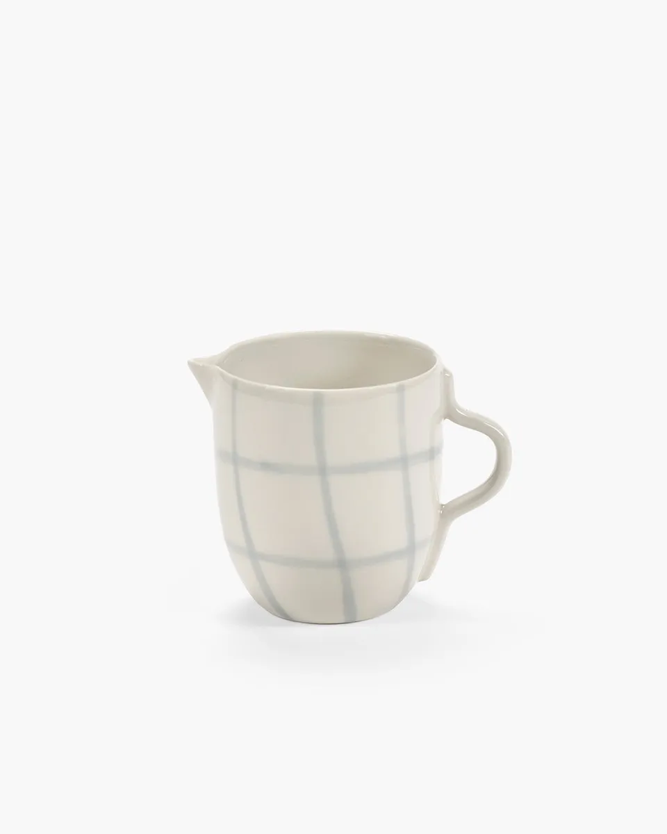 Serax Zuma mléčenka bílá porcelánová Bauhaus vzor