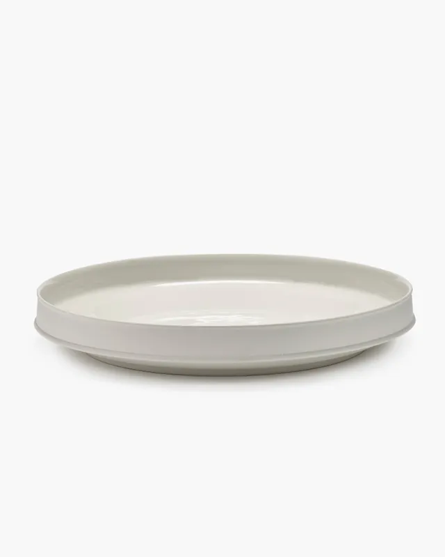 Serax Dune Bowl XL nízká mísa bílá keramika
