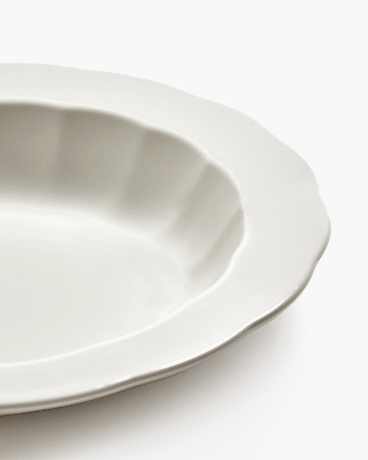 Serax Silhouette hluboký talíř L bílý porcelán
