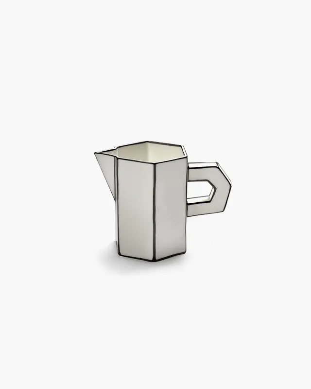 Serax Carte Blanche džbán bílo-černý porcelán