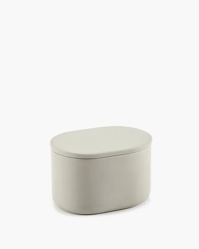 Serax Cose L dóza s víkem béžová porcelán