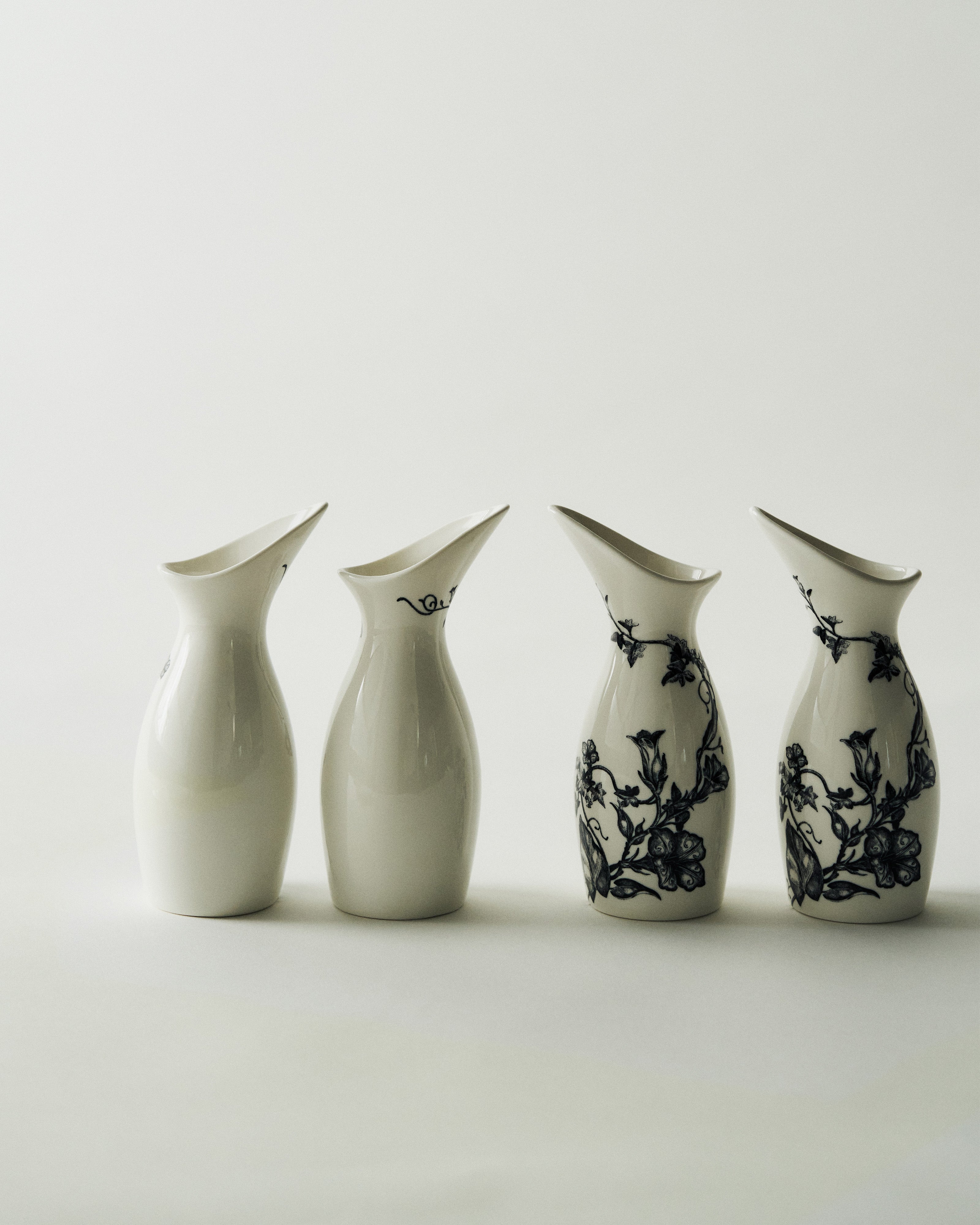 Serax Unity džbán bílý porcelán flower