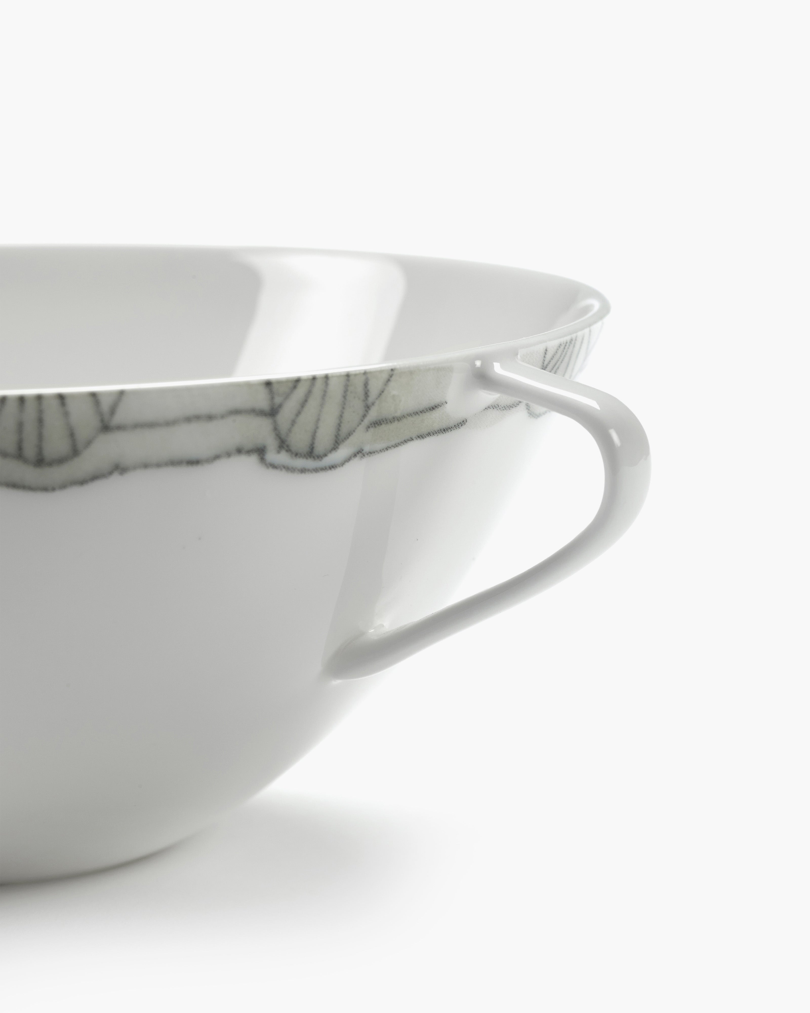 Serax Midnight Flowers Mirtillo polévková miska modrá porcelán