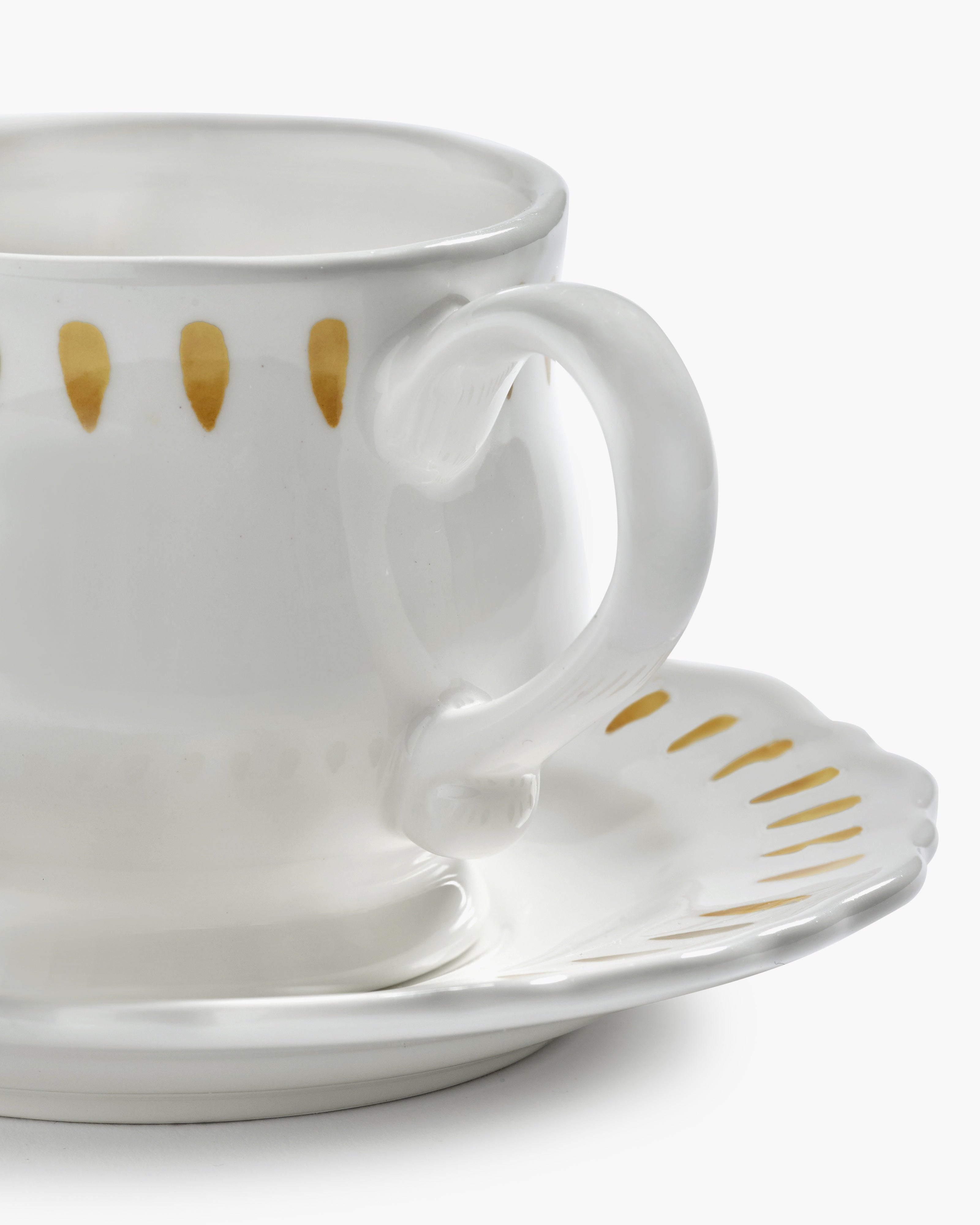 Serax Charly cappuccino šálek s podšálkem žlutý