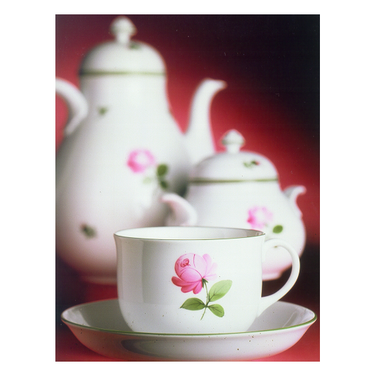 Augarten Schubert espresso šálek růžový porcelán
