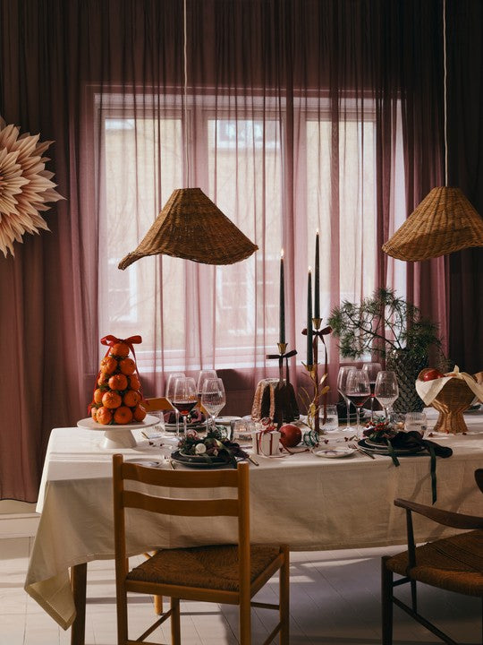 Broste Copenhagen Nori stínidlo na lampu ratanové